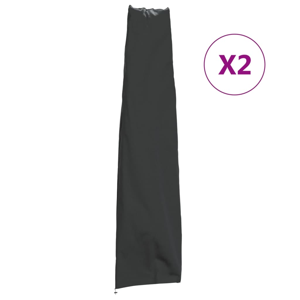 vidaXL Pokrowce na parasol ogrodowy, 2 szt., 190x50/30 cm, Oxford 420D