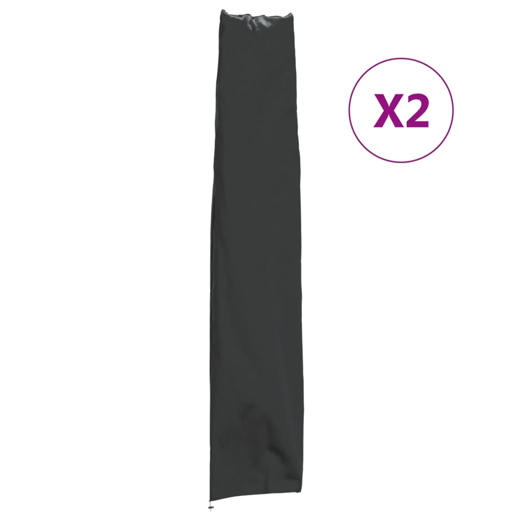 vidaXL Pokrowce na parasol ogrodowy, 2 szt., 170x28/32 cm, Oxford 420D
