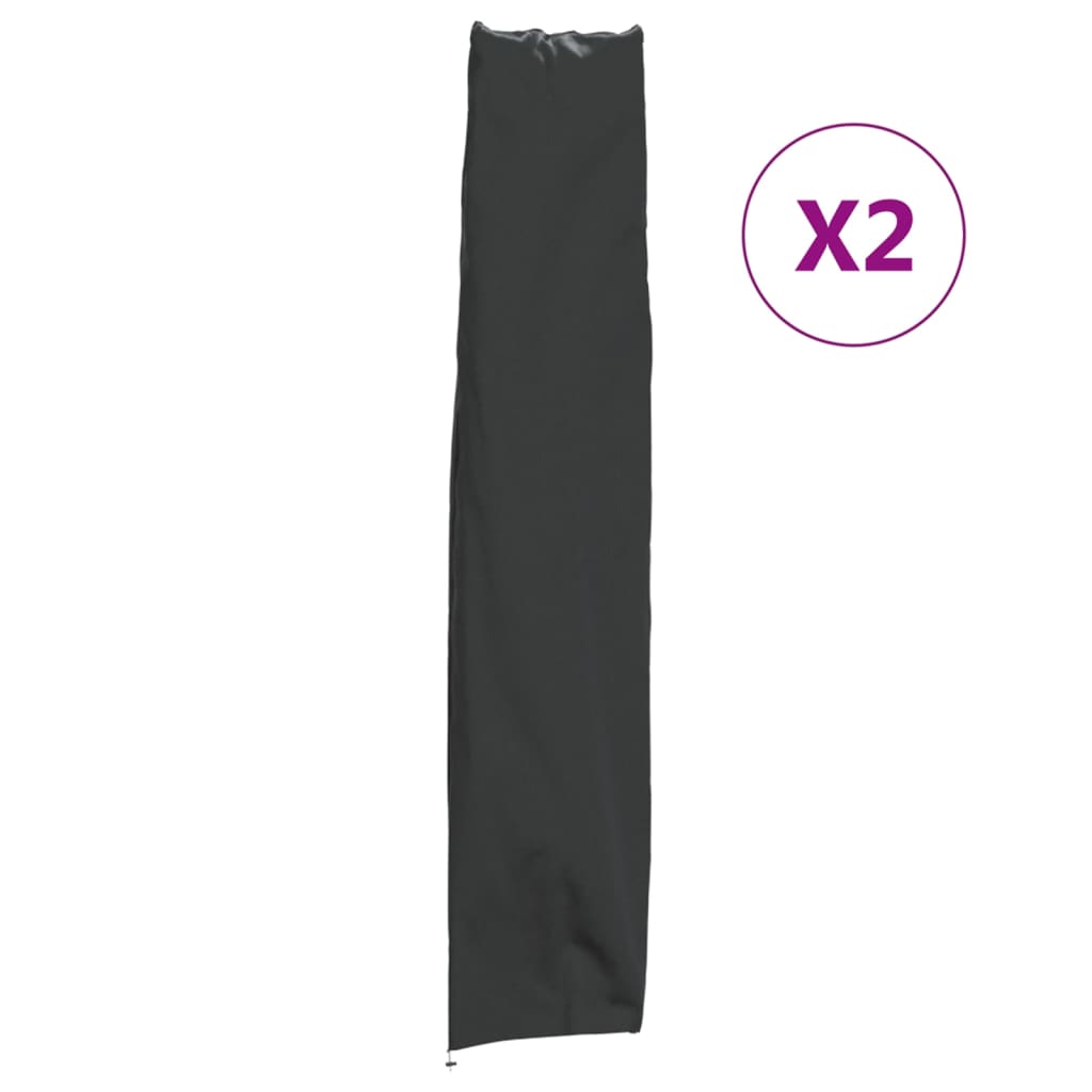 vidaXL Pokrowce na parasol ogrodowy 2 szt., 136x25/23,5 cm Oxford 420D