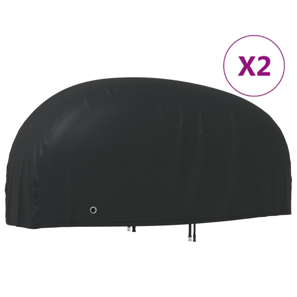 vidaXL Pokrowce na motocykl, 2 szt., 220x95x110cm, tkanina Oxford 210D