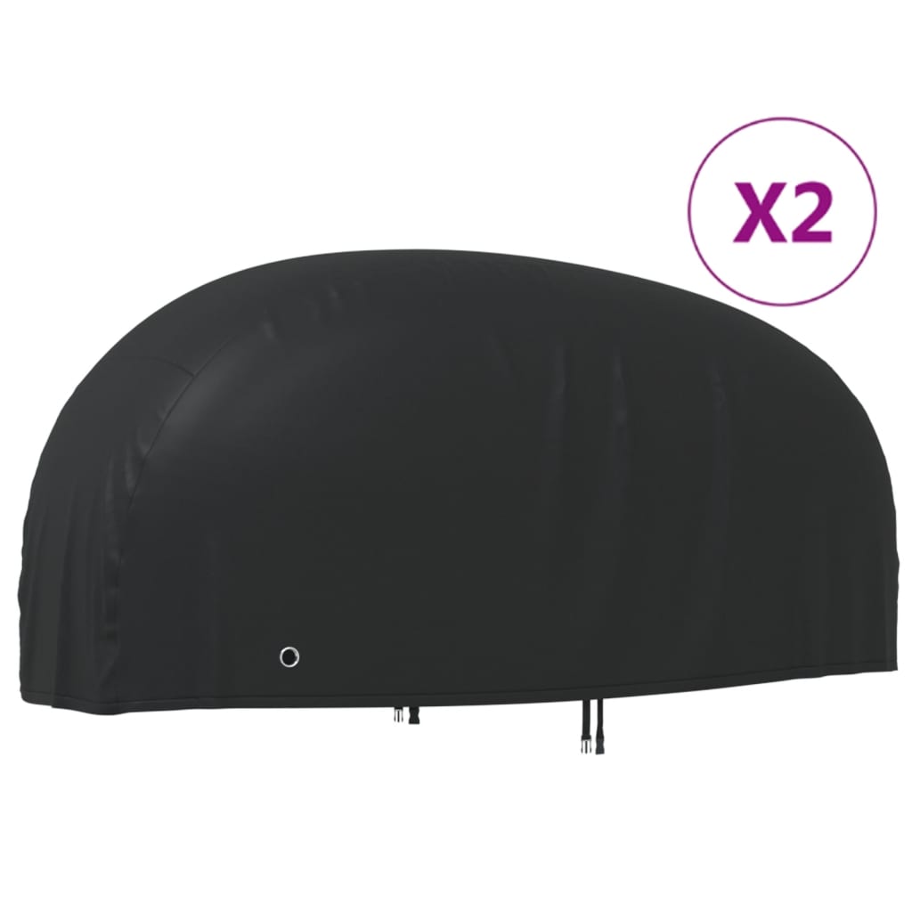 vidaXL Pokrowce na motocykl, 2 szt., 230x95x125cm, tkanina Oxford 210D