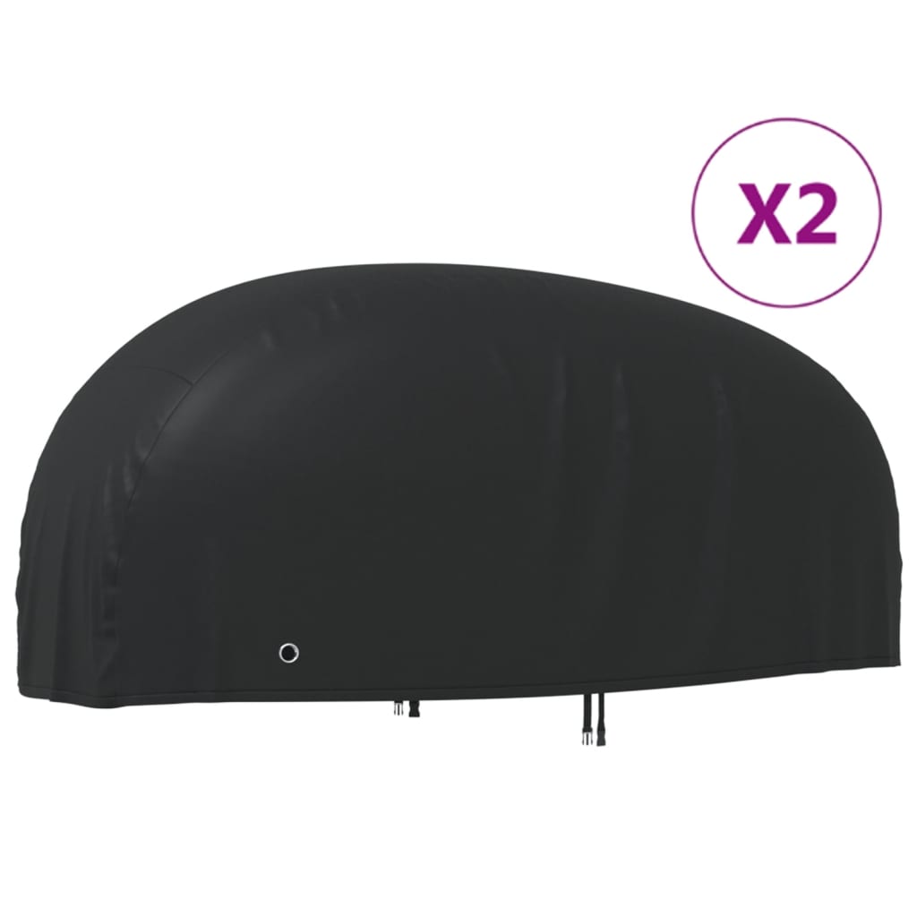 vidaXL Pokrowce na motocykl, 2 szt., 245x105x125 cm, tkanina Oxford