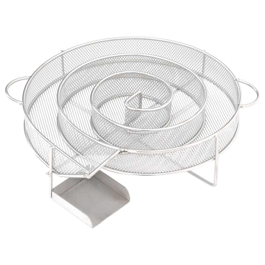 vidaXL Generator zimnego dymu, okrągły, 19,5 cm, stal nierdzewna