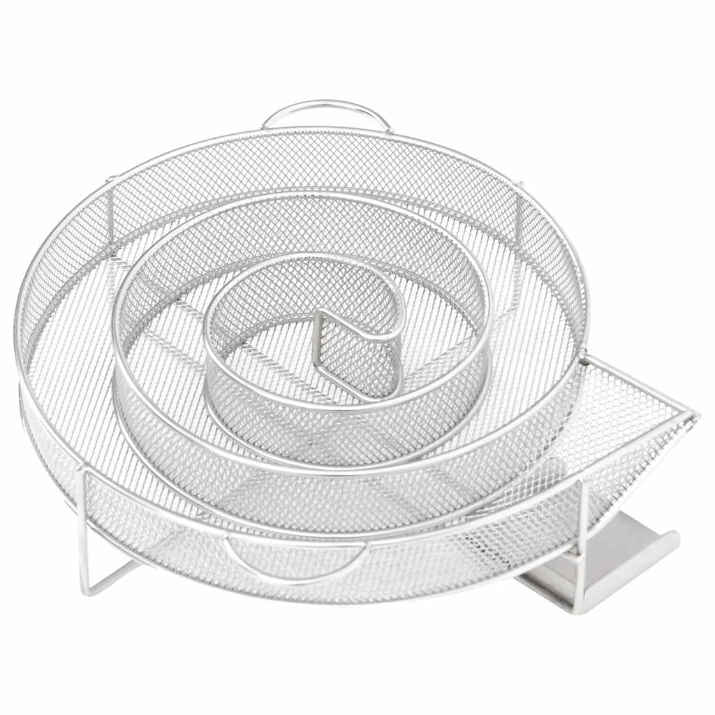 vidaXL Generator zimnego dymu, okrągły, 19,5 cm, stal nierdzewna