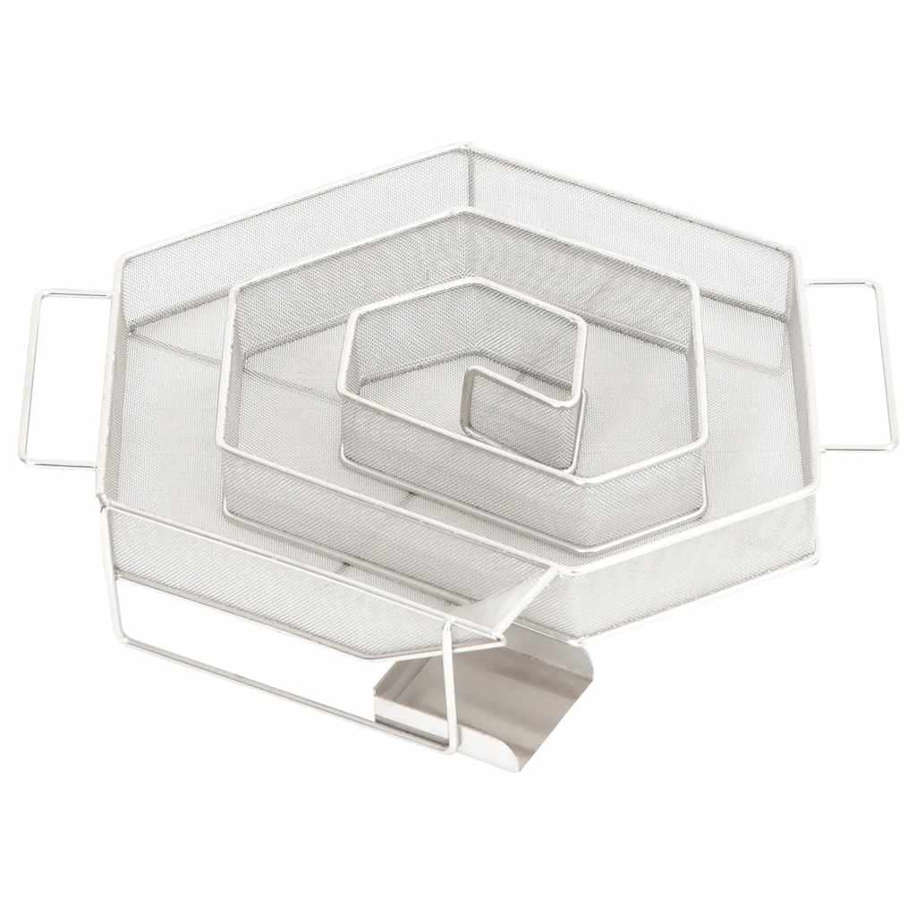 vidaXL Generator zimnego dymu, sześciokątny, 22,5 cm, stal nierdzewna