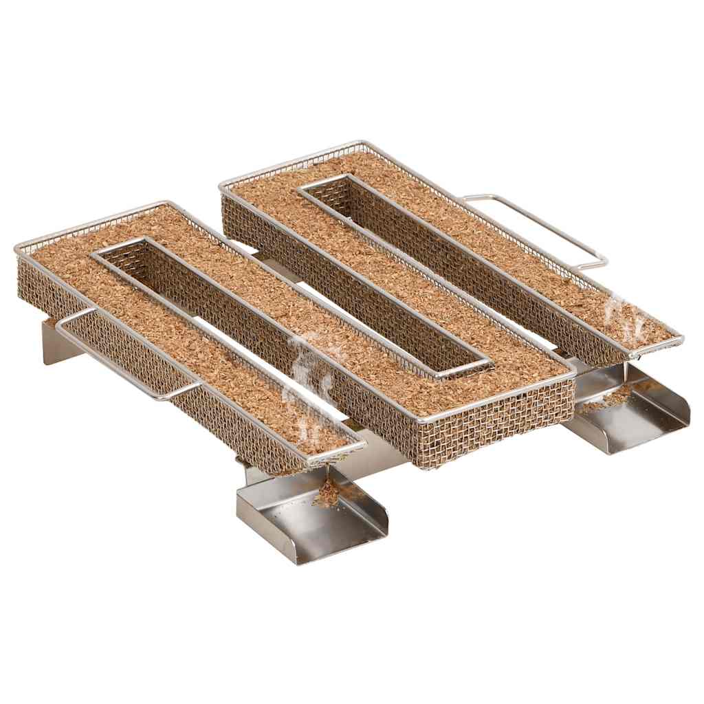 vidaXL Generator zimnego dymu, czworokątny, 22,5 cm, stal nierdzewna