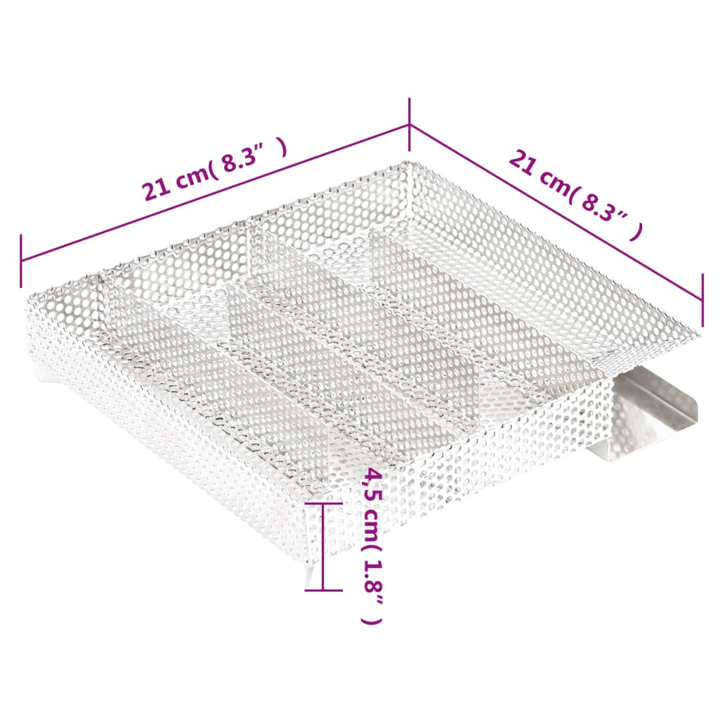 vidaXL Generator zimnego dymu, 5-komorowy, 21 cm, stal nierdzewna