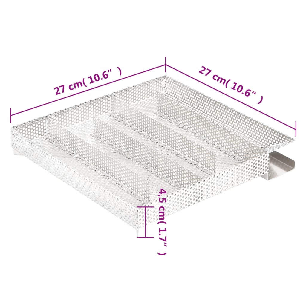 vidaXL Generator zimnego dymu, 5-komorowy, 27 cm, stal nierdzewna