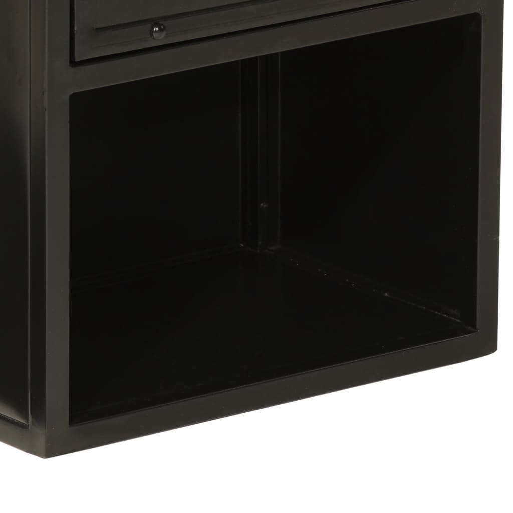 vidaXL Szafka łazienkowa, 40x27x90 cm, żelazo i lite drewno mango