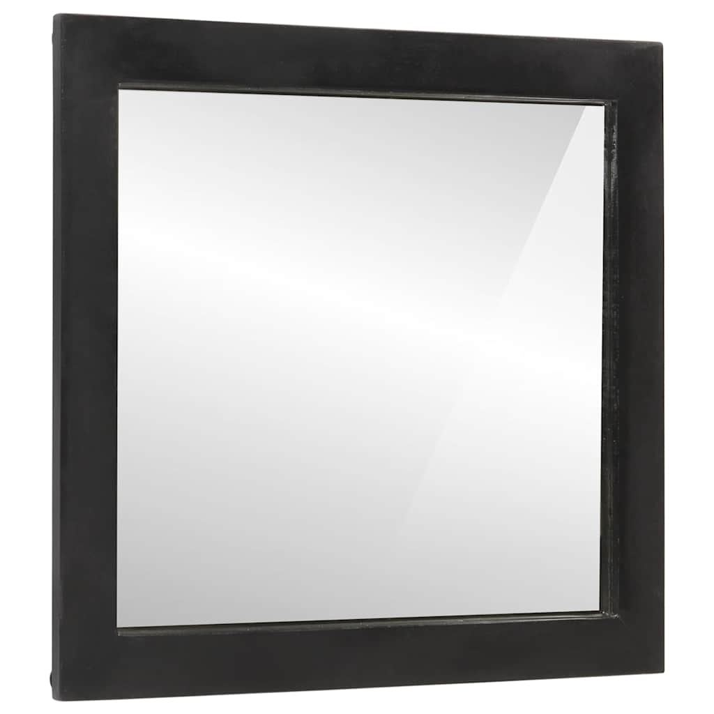 vidaXL Lustro łazienkowe, 55x1x60 cm, szkło i lite drewno mango
