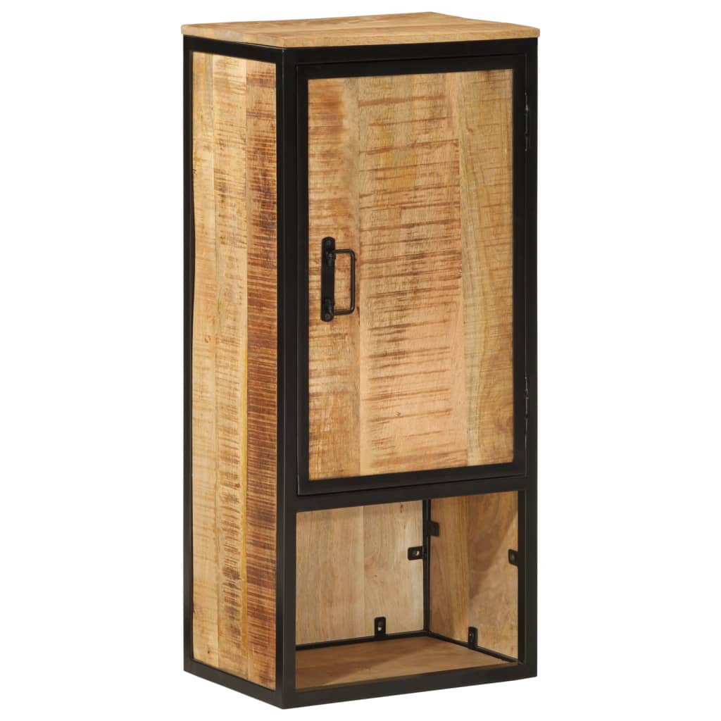 vidaXL Szafka łazienkowa, 40x27x90 cm, lite drewno mango i żelazo