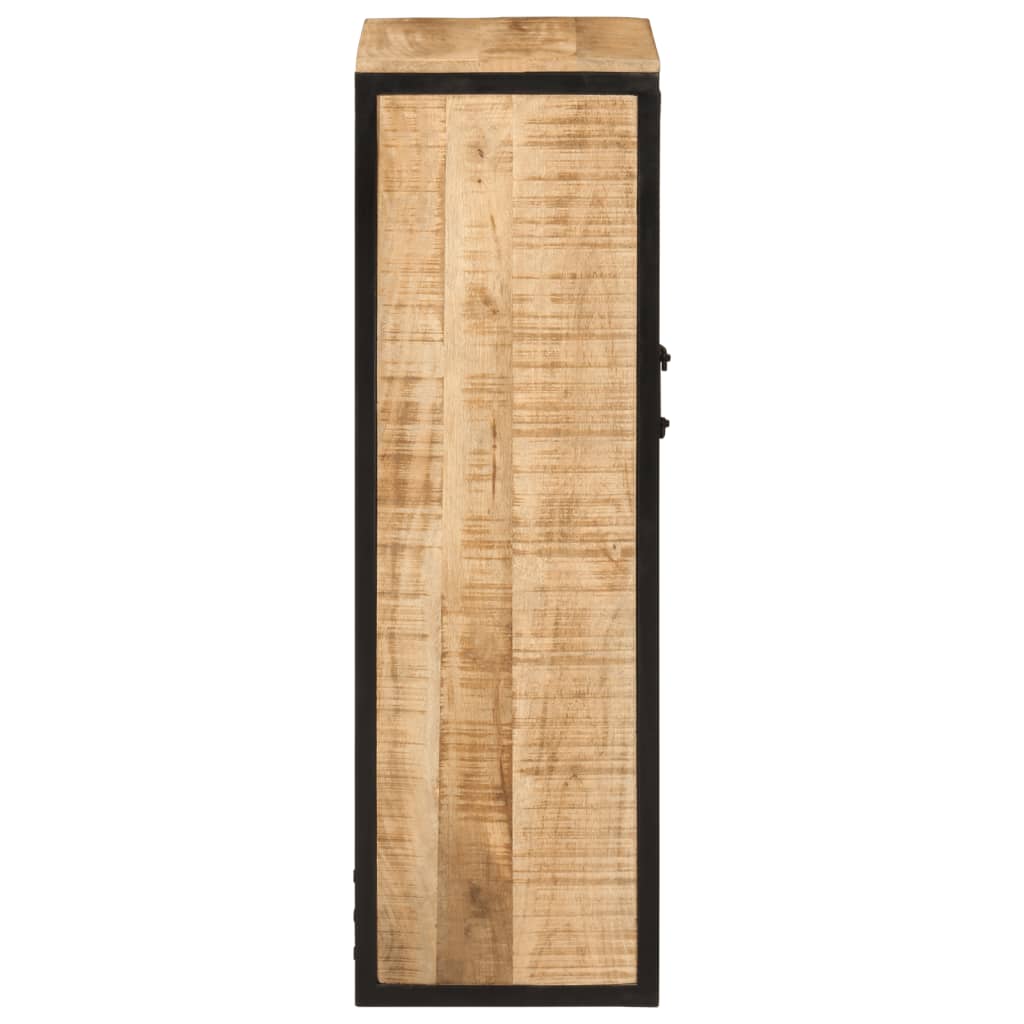 vidaXL Szafka łazienkowa, 40x27x90 cm, lite drewno mango i żelazo
