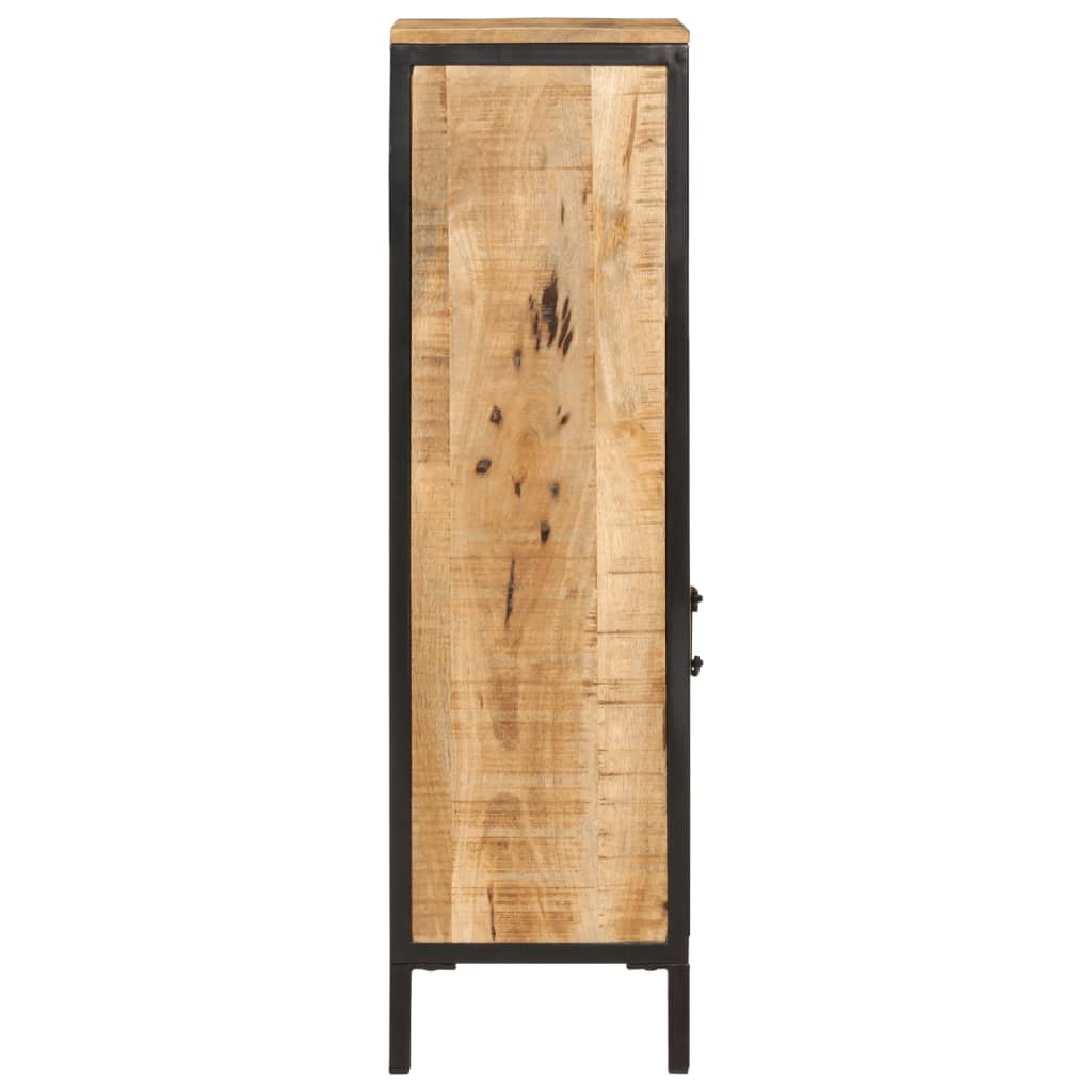 vidaXL Szafka łazienkowa, 40x27x90 cm, lite drewno mango i żelazo