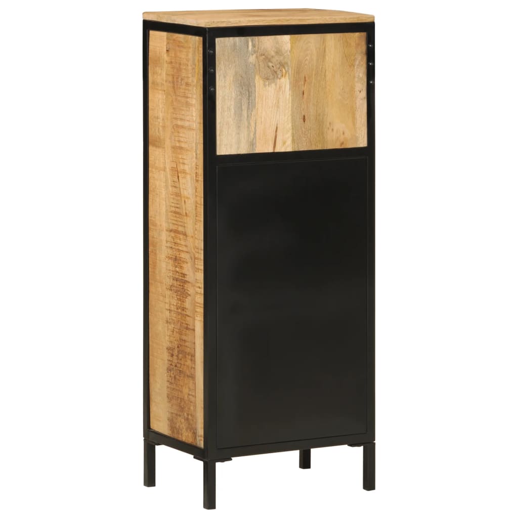 vidaXL Szafka łazienkowa, 40x27x90 cm, lite drewno mango i żelazo