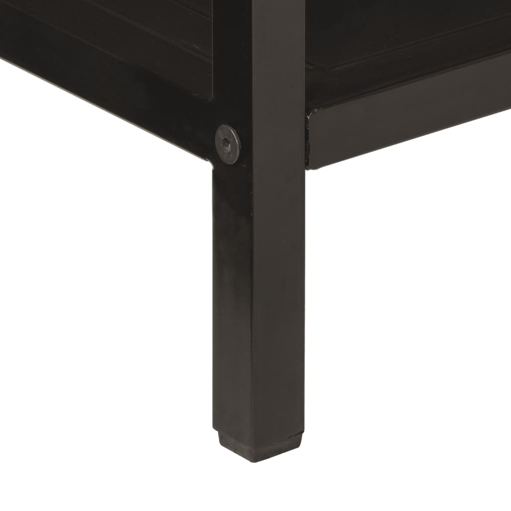 vidaXL Stolik konsolowy, 100x35x76 cm, lite drewno mango i żelazo