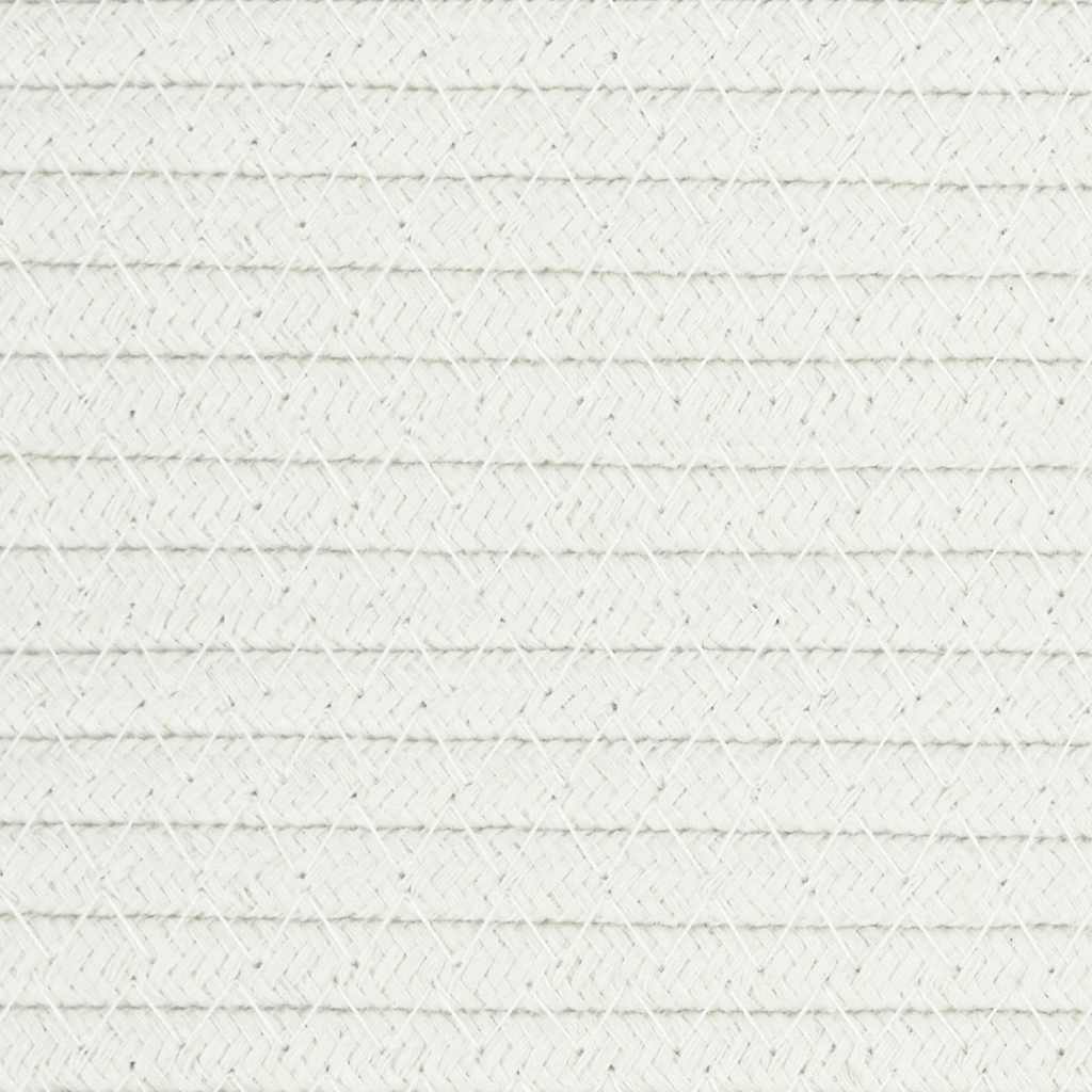 vidaXL Kosz na pranie, szaro-biały, Ø55x36 cm, bawełna