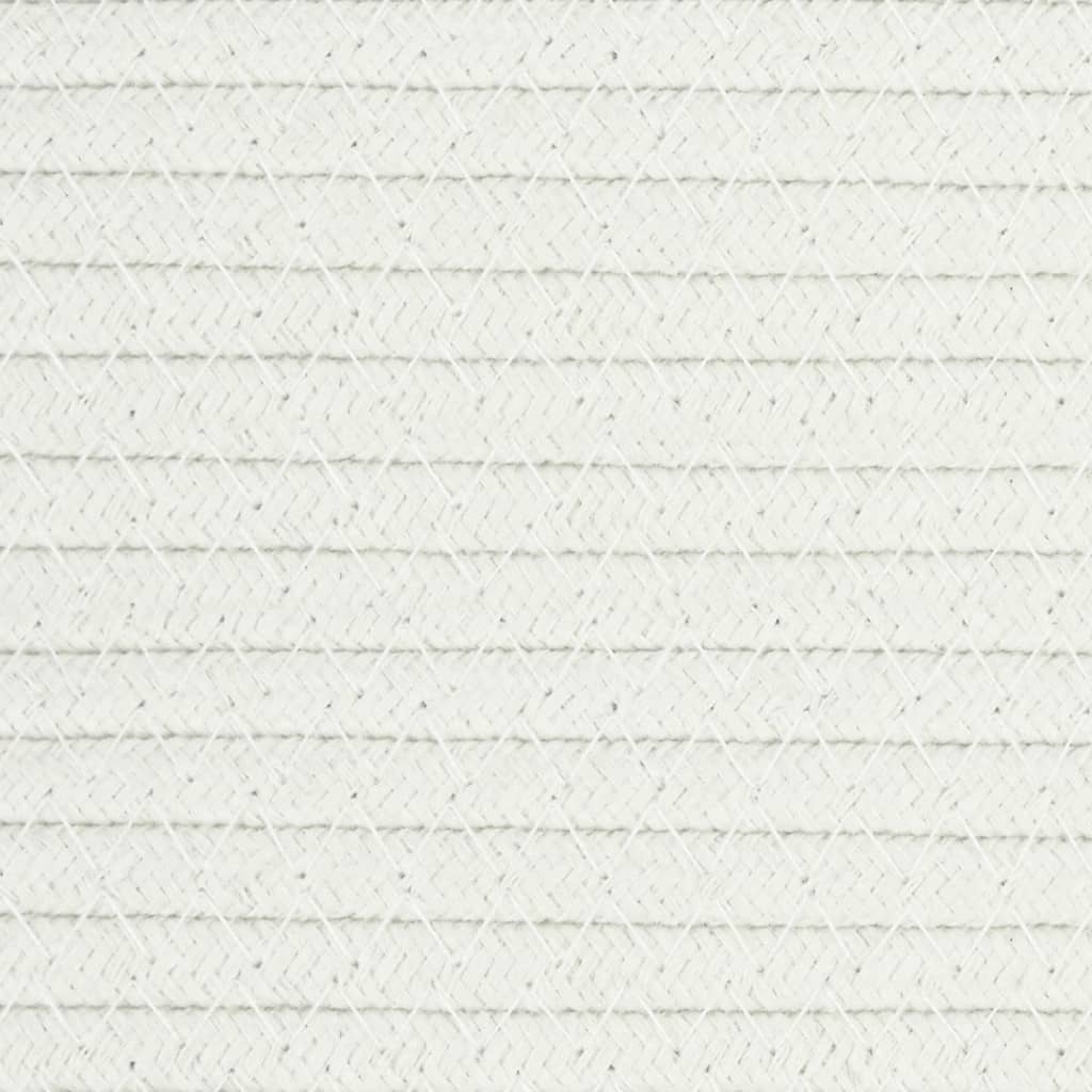 vidaXL Kosz do przechowywania, szaro-biały, Ø51x33 cm, bawełna