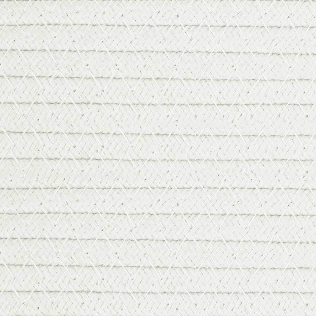 vidaXL Kosz do przechowywania, biały, Ø40x35 cm, bawełna