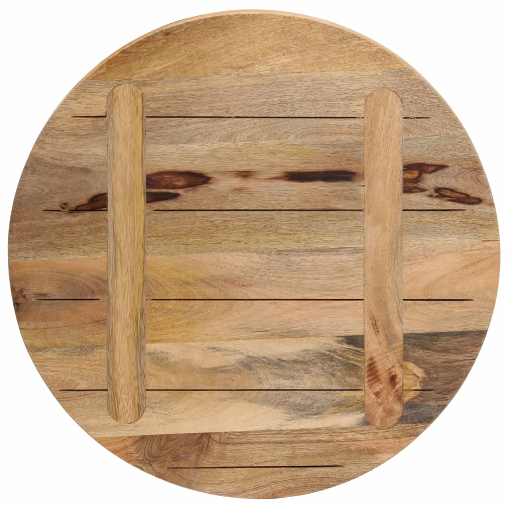 vidaXL Blat stołu, Ø 60x3,8 cm, okrągły, surowe lite drewno mango