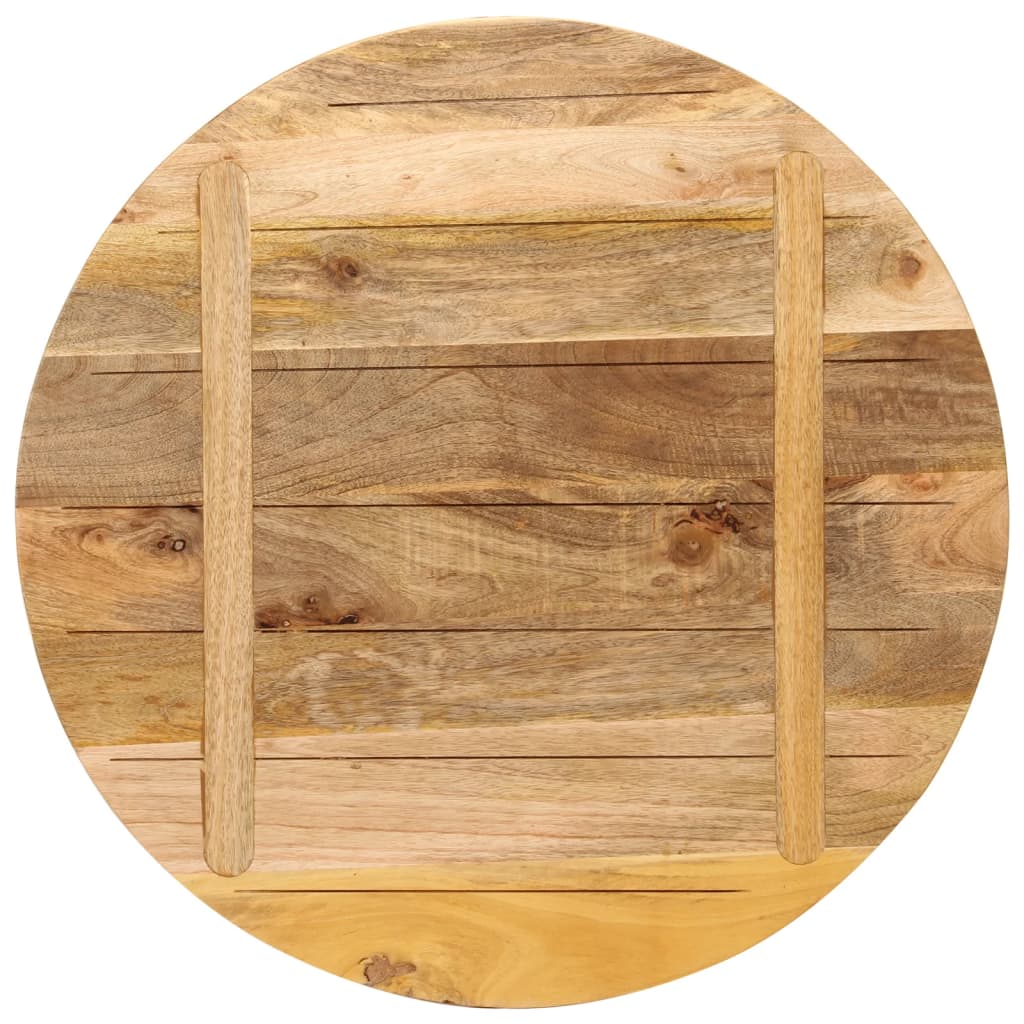 vidaXL Blat stołu, Ø 70x2,5 cm, okrągły, surowe lite drewno mango