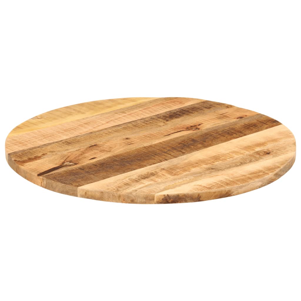 vidaXL Blat stołu, Ø 80x1,5 cm, okrągły, surowe lite drewno mango