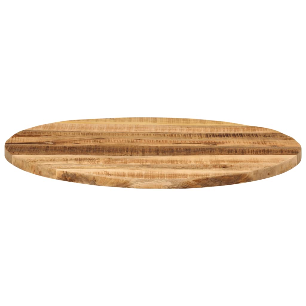 vidaXL Blat stołu, Ø 80x1,5 cm, okrągły, surowe lite drewno mango