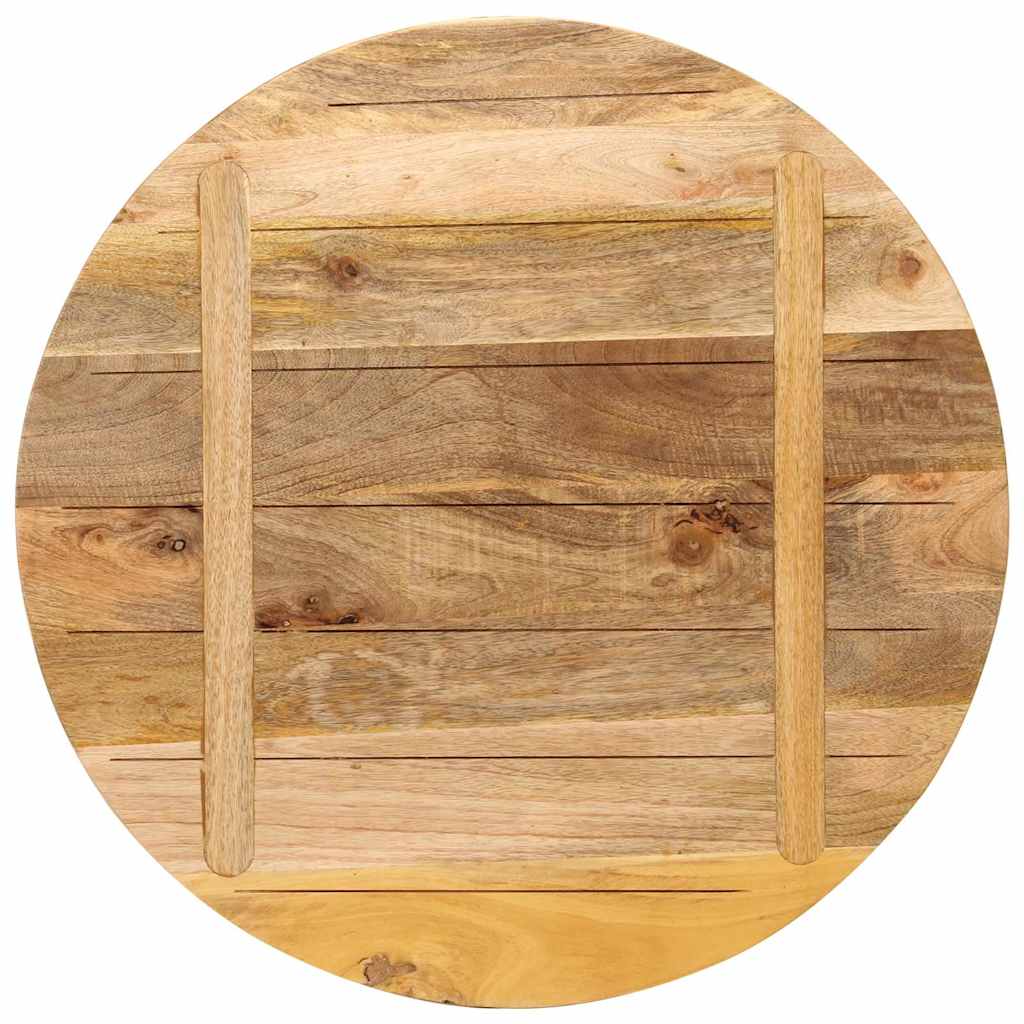 vidaXL Blat stołu, Ø 80x1,5 cm, okrągły, surowe lite drewno mango