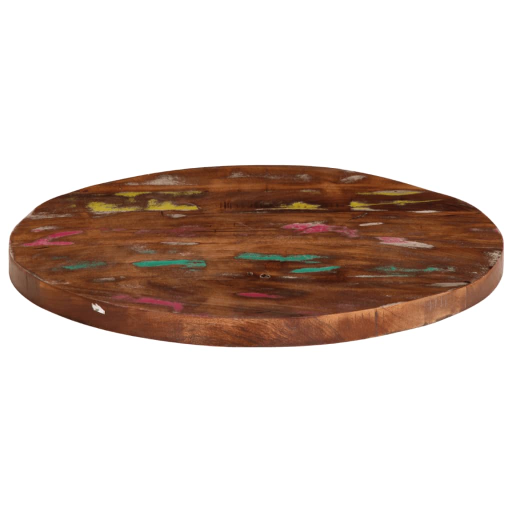 vidaXL Blat stolika, Ø 50x1,5 cm, okrągły, lite drewno z odzysku