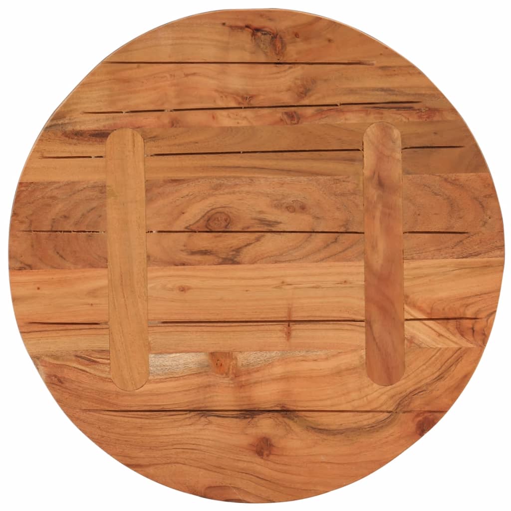 vidaXL Blat do stolika, Ø60x2,5 cm, okrągły, lite drewno akacjowe