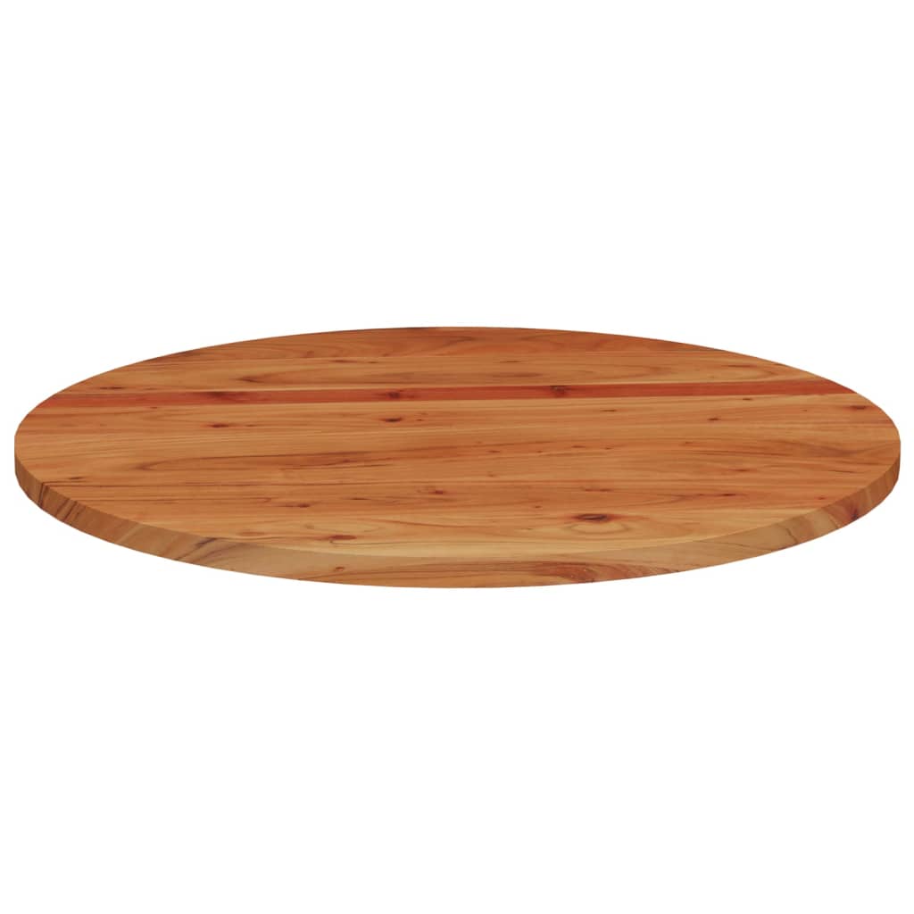 vidaXL Blat do stolika, Ø90x3,8 cm, okrągły, lite drewno akacjowe