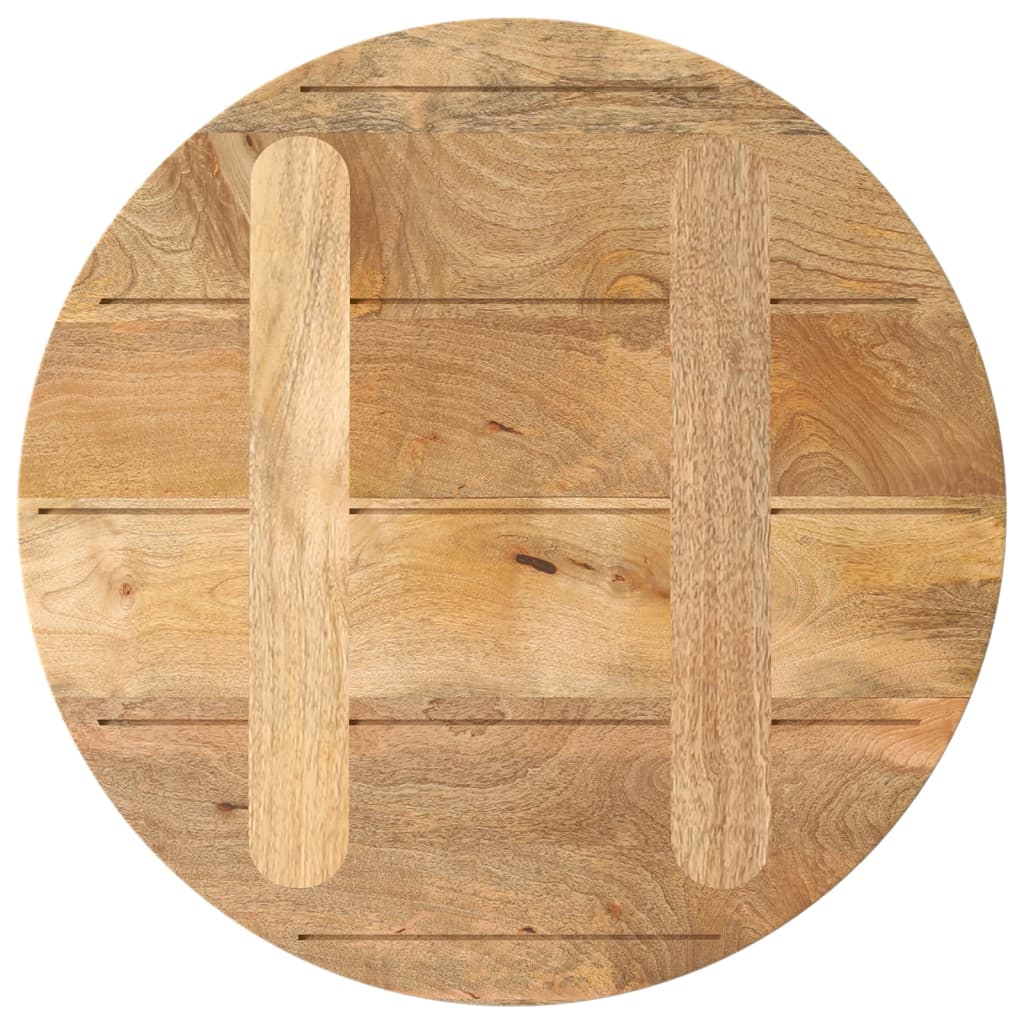 vidaXL Blat stołu, Ø 50x2,5 cm, okrągły, surowe lite drewno mango