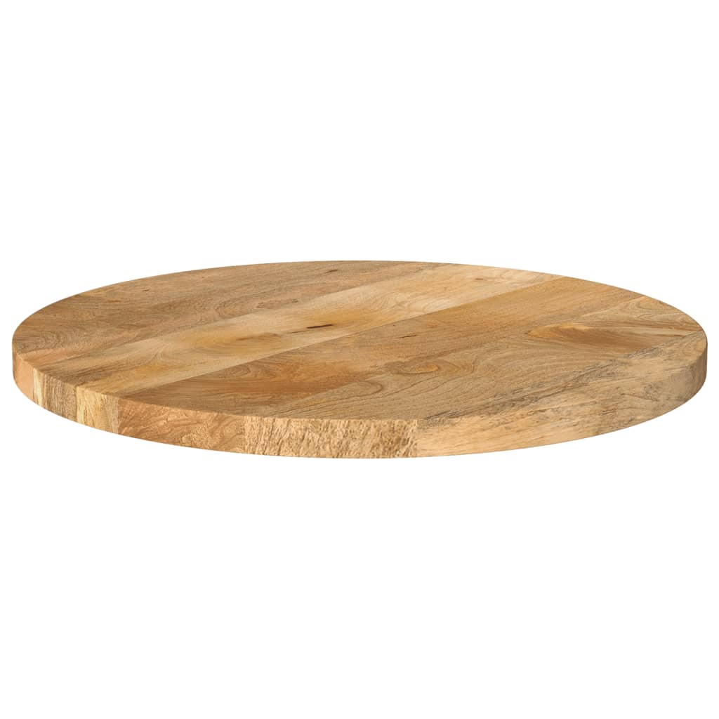 vidaXL Blat stołu, Ø 50x3,8 cm, okrągły, surowe lite drewno mango