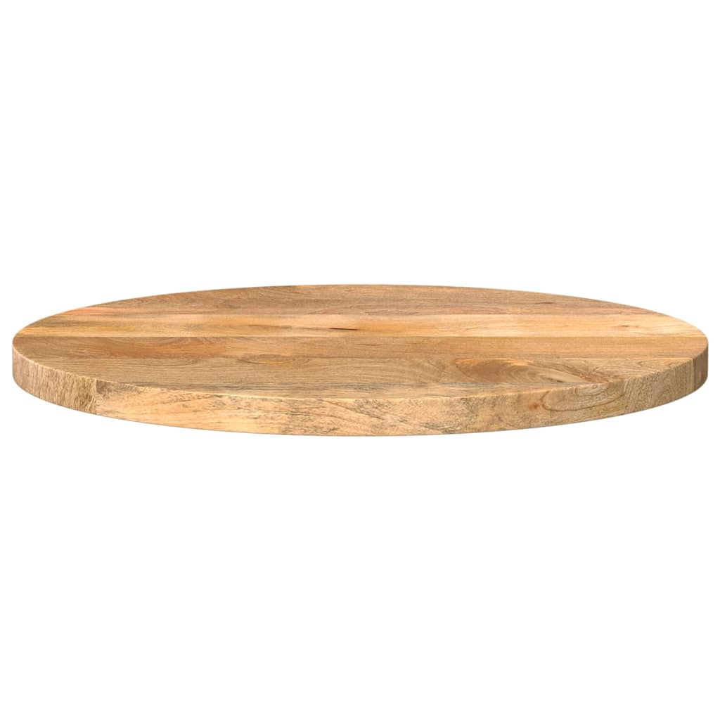 vidaXL Blat stołu, Ø 50x3,8 cm, okrągły, surowe lite drewno mango