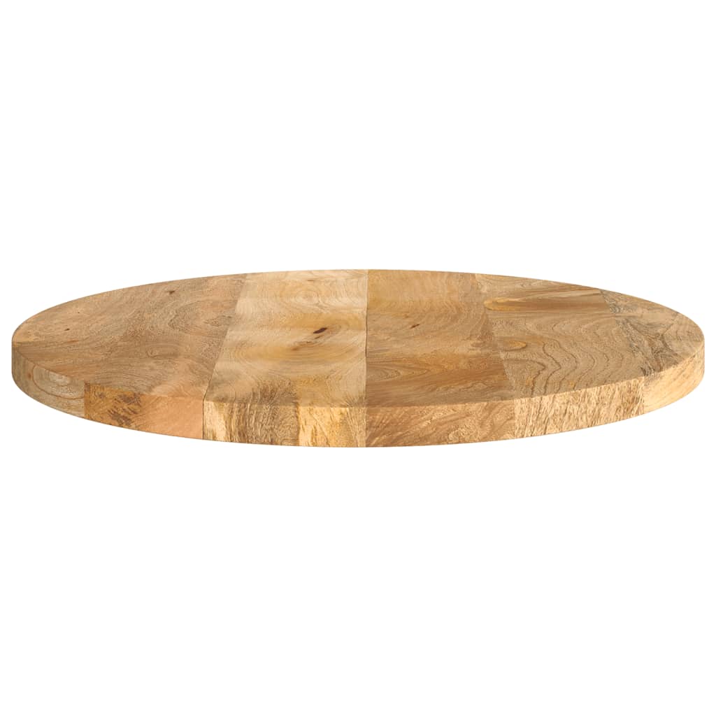 vidaXL Blat stołu, Ø 60x2,5 cm, okrągły, surowe lite drewno mango