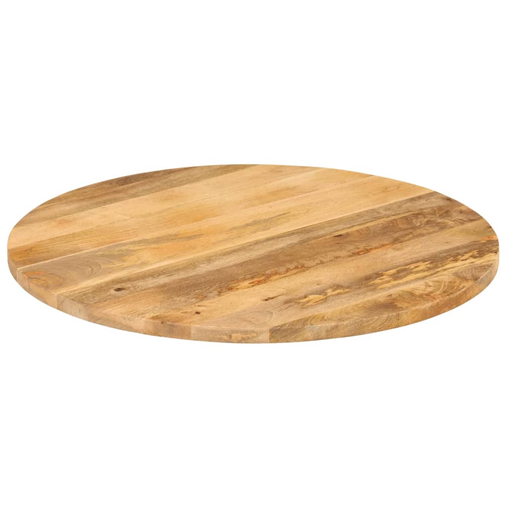 vidaXL Blat stołu, Ø 70x3,8 cm, okrągły, surowe lite drewno mango