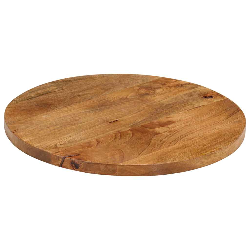 vidaXL Blat stołu, Ø 40x3,8 cm, okrągły, surowe drewno mango