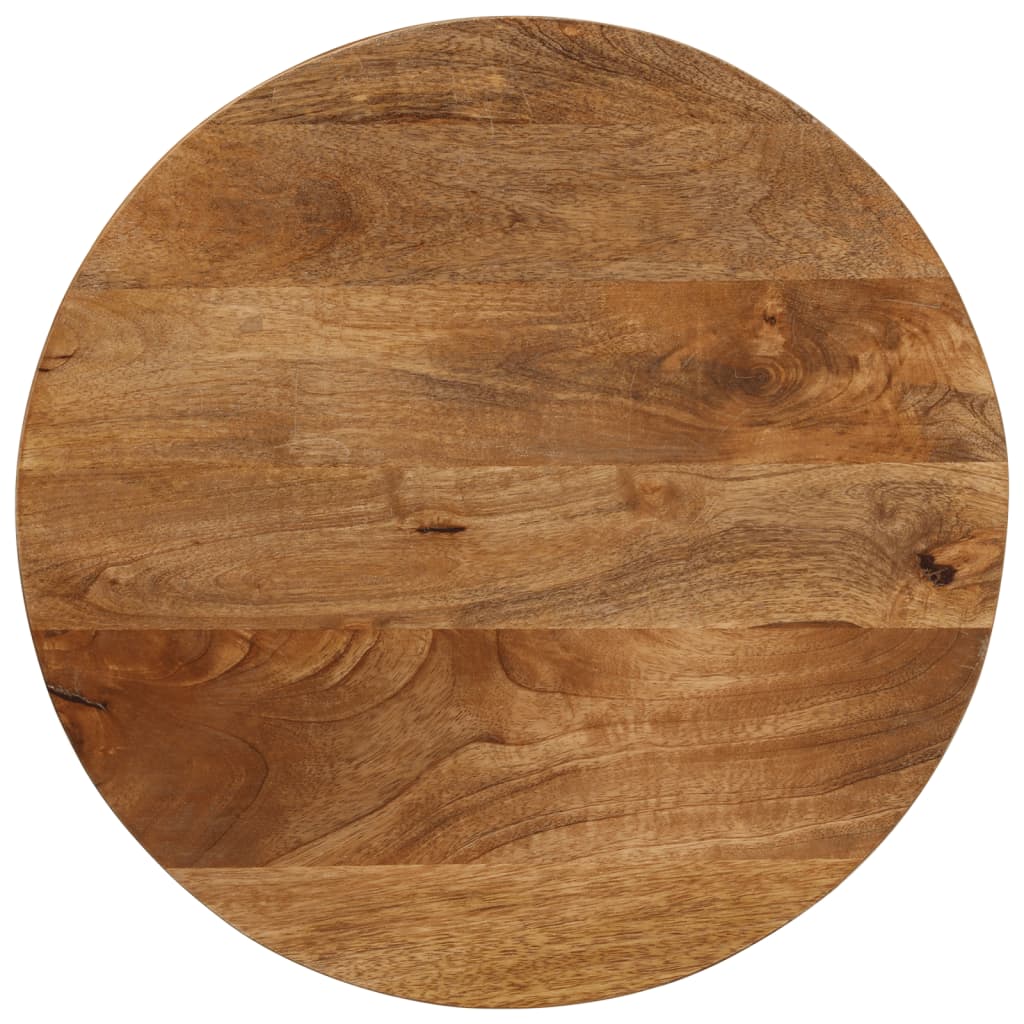 vidaXL Blat stołu, Ø 50x3,8 cm, okrągły, surowe lite drewno mango
