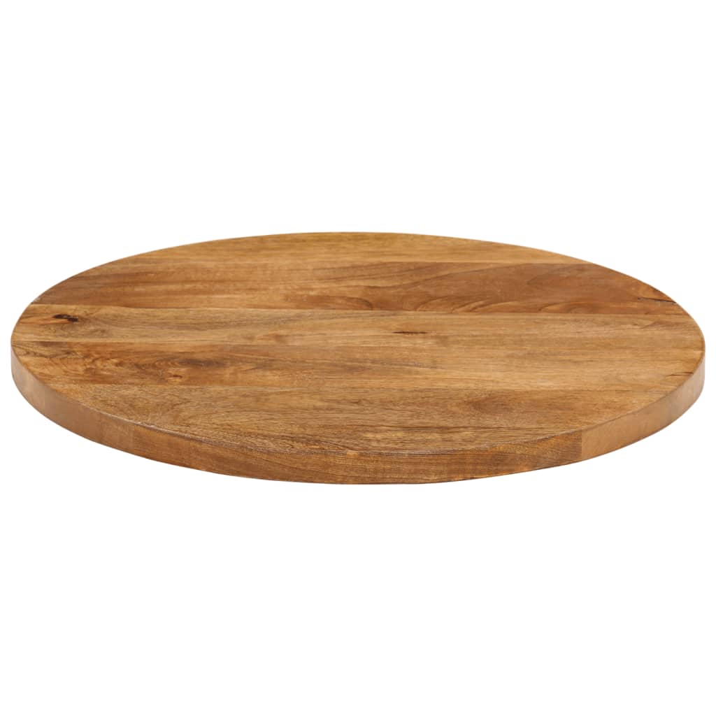 vidaXL Blat stołu, Ø 50x3,8 cm, okrągły, surowe lite drewno mango