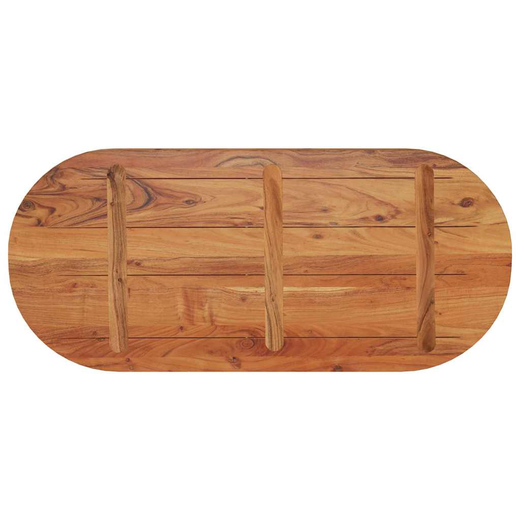 vidaXL Blat do stołu, 90x40x3,8 cm, owalny, lite drewno akacjowe