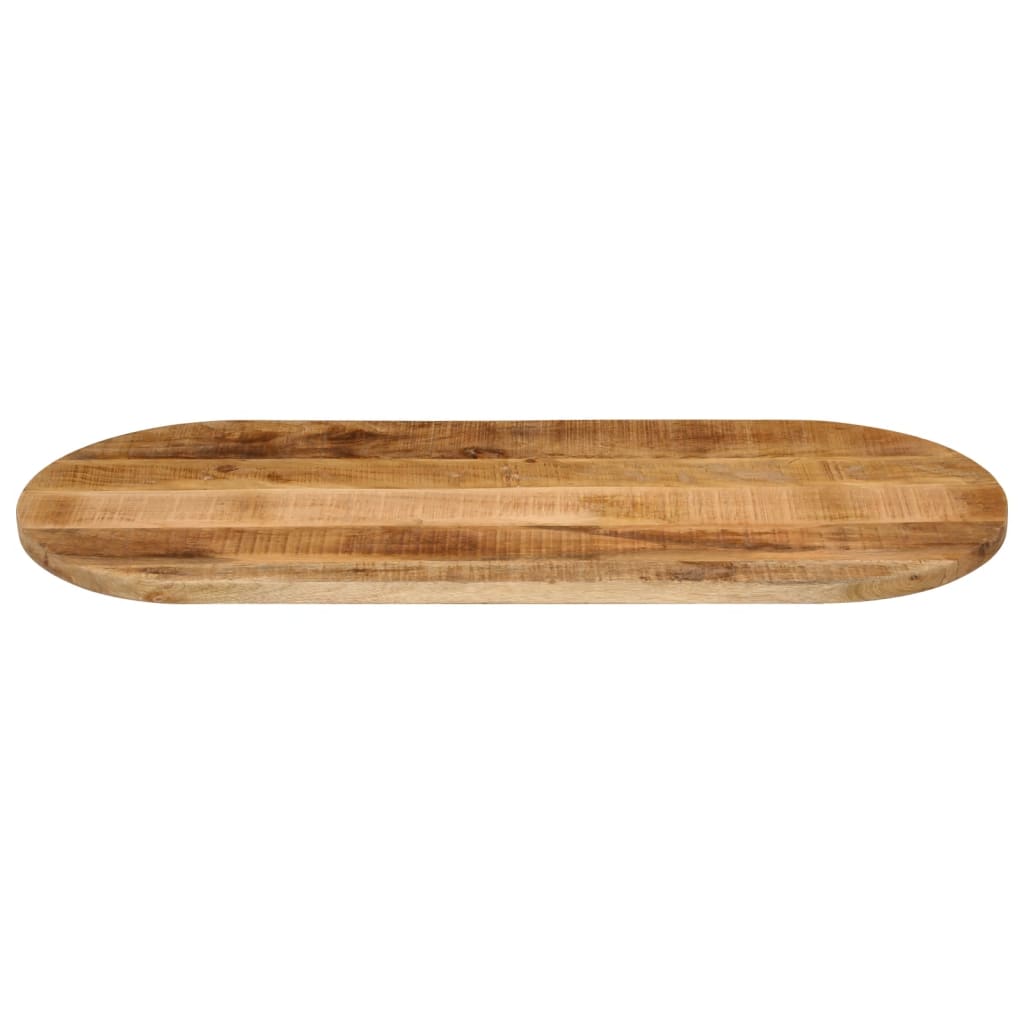 vidaXL Blat stołu, 140x50x2,5 cm, owalny, lite surowe drewno mango