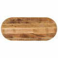 vidaXL Blat stołu, 140x60x2,5 cm, owalny, surowe drewno mango