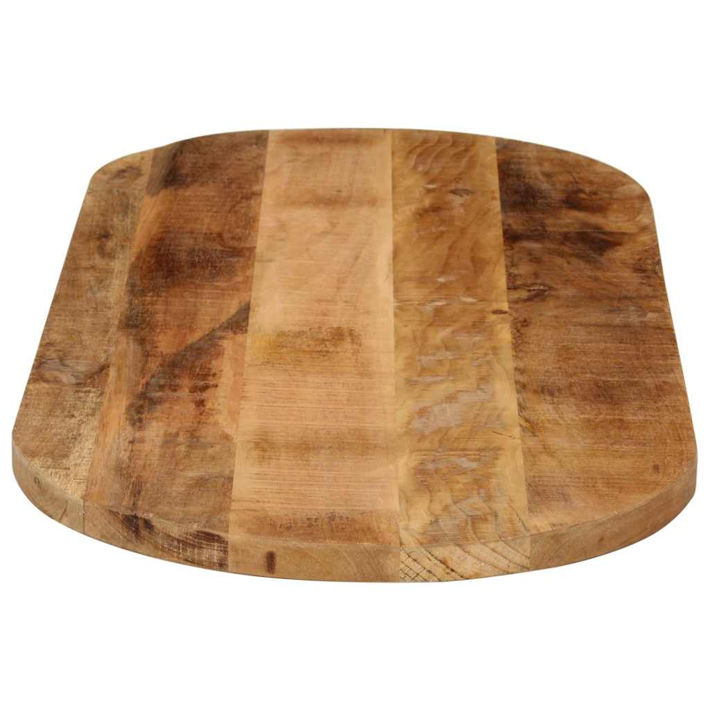 vidaXL Blat stołu, 140x60x2,5 cm, owalny, surowe drewno mango