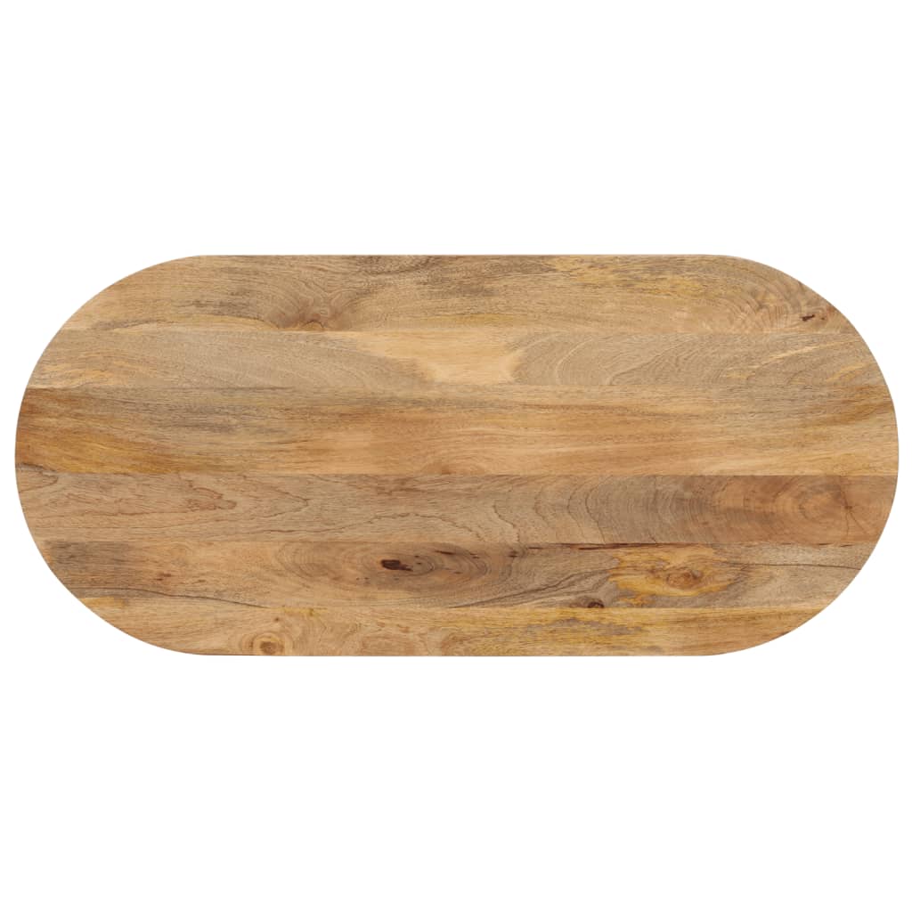 vidaXL Blat stołu, 140x60x3,8 cm, owalny, lite drewno mango