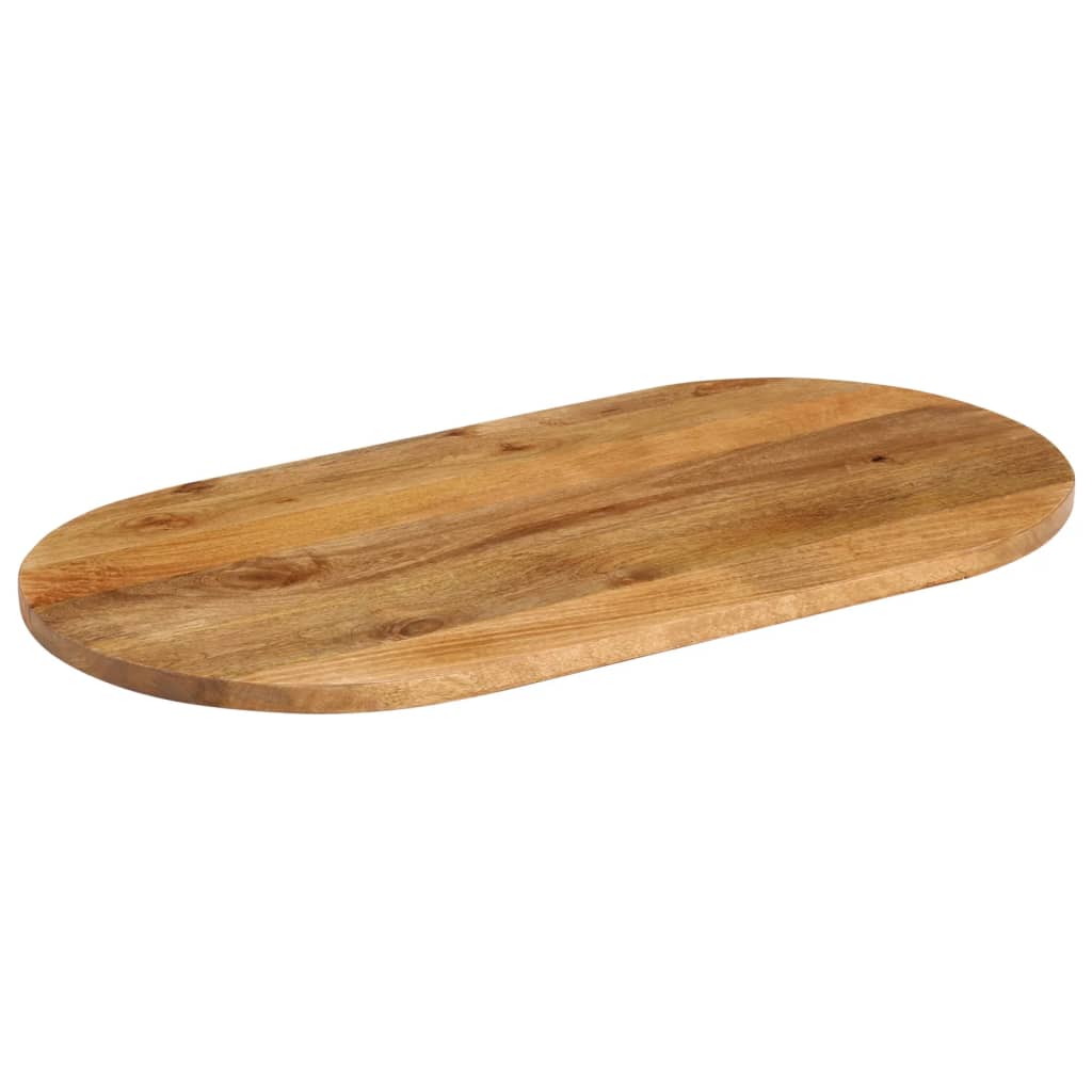 vidaXL Blat stołu, 120x50x2,5 cm, owalny, lite drewno mango
