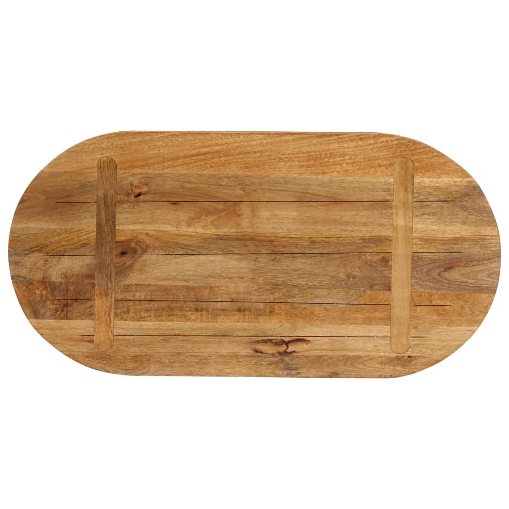 vidaXL Blat stołu, 80x40x3,8 cm, owalny, lite drewno mango