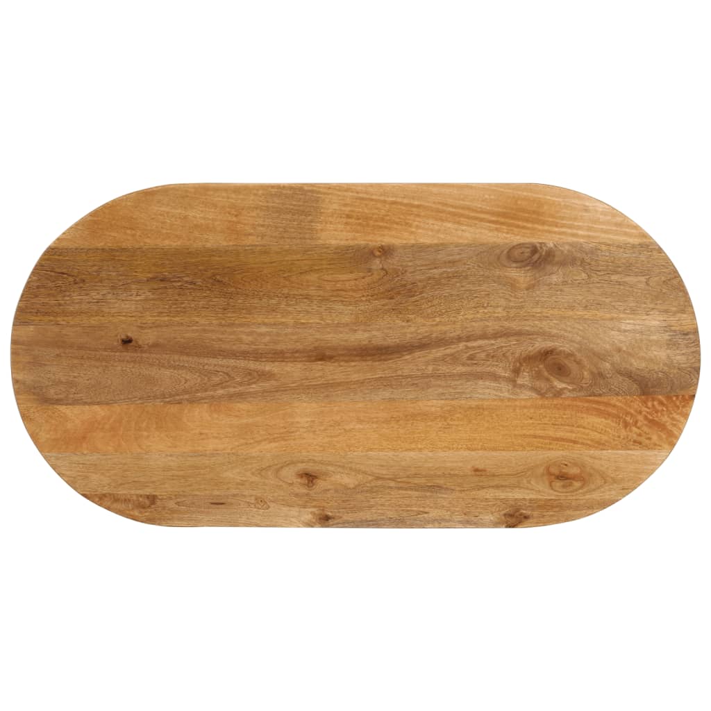 vidaXL Blat stołu, 110x50x3,8 cm, owalny, lite drewno mango