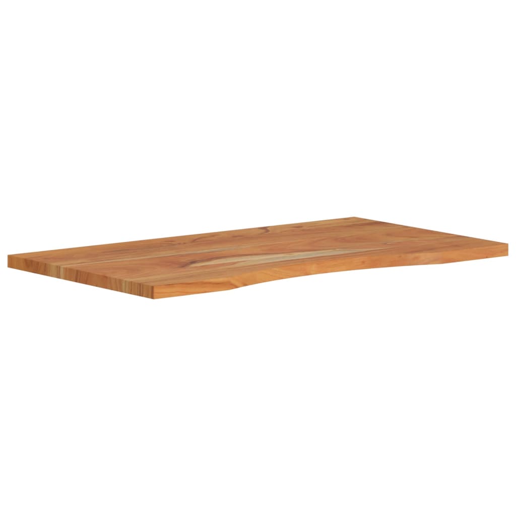 vidaXL Blat biurka, 80x50x2,5 cm, prostokątny, lite drewno akacjowe