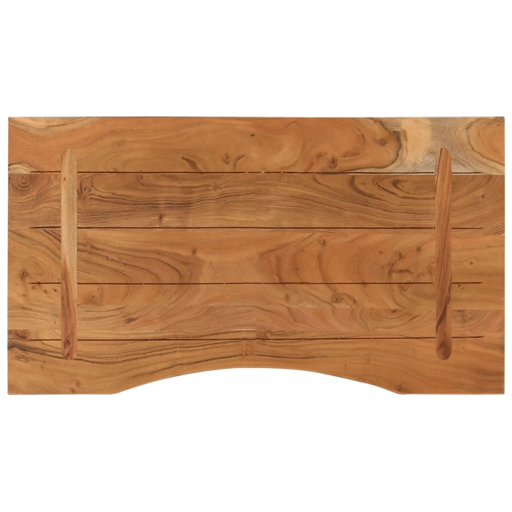 vidaXL Blat biurka, 80x50x2,5 cm, prostokątny, lite drewno akacjowe