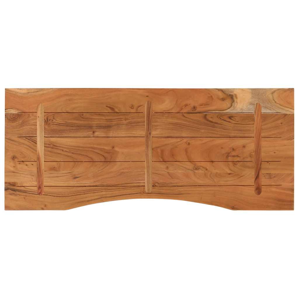 vidaXL Blat biurka, 110x50x2,5 cm, prostokątny, lite drewno akacjowe