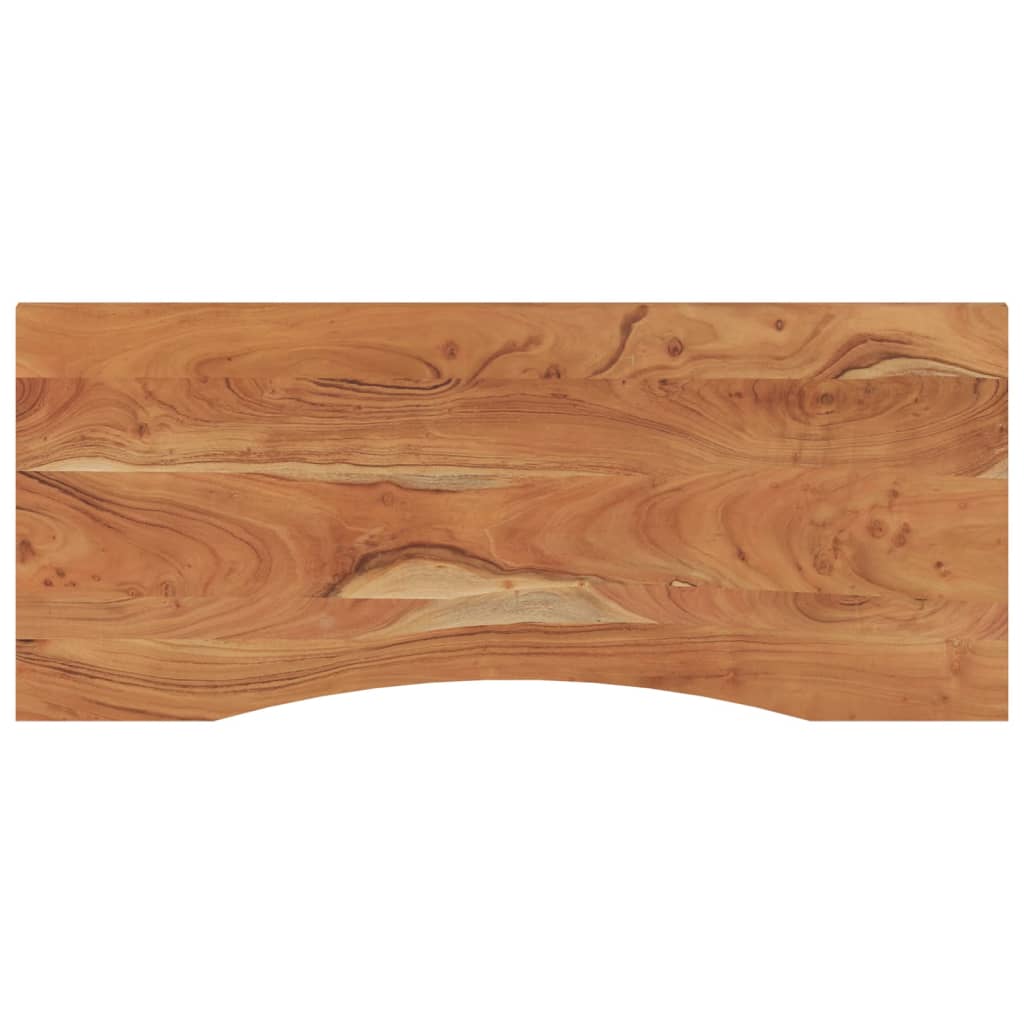 vidaXL Blat biurka, 120x50x2,5 cm, prostokątny, lite drewno akacjowe